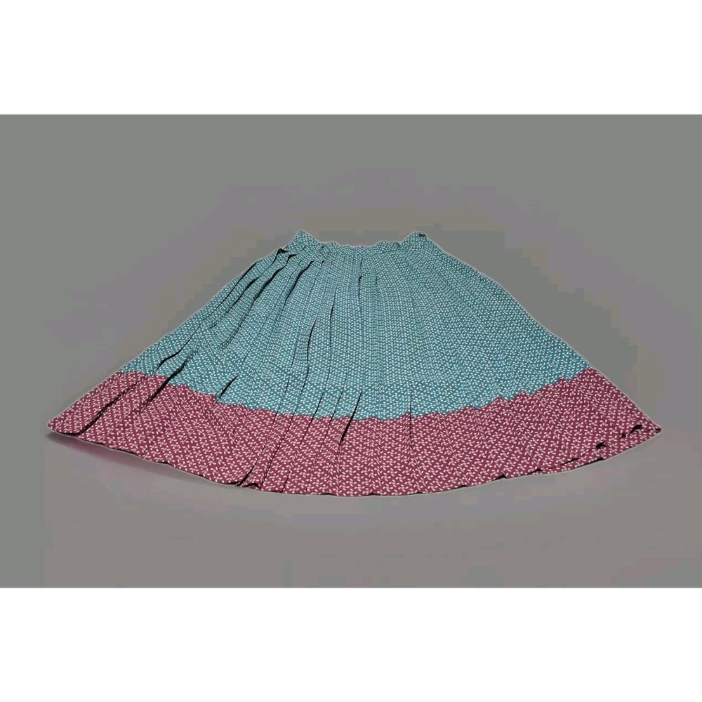 Vintage Campus Casuals Of California Accordian Long Skirt, See Description